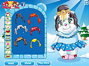 Флеш игра онлайн Белый Медведь Принцесса / Polar Bear Princess